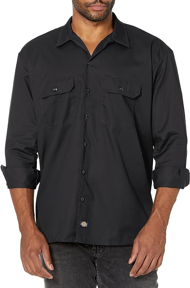 Dickies Men's Big and Tall Long Sleeve Work Shirt