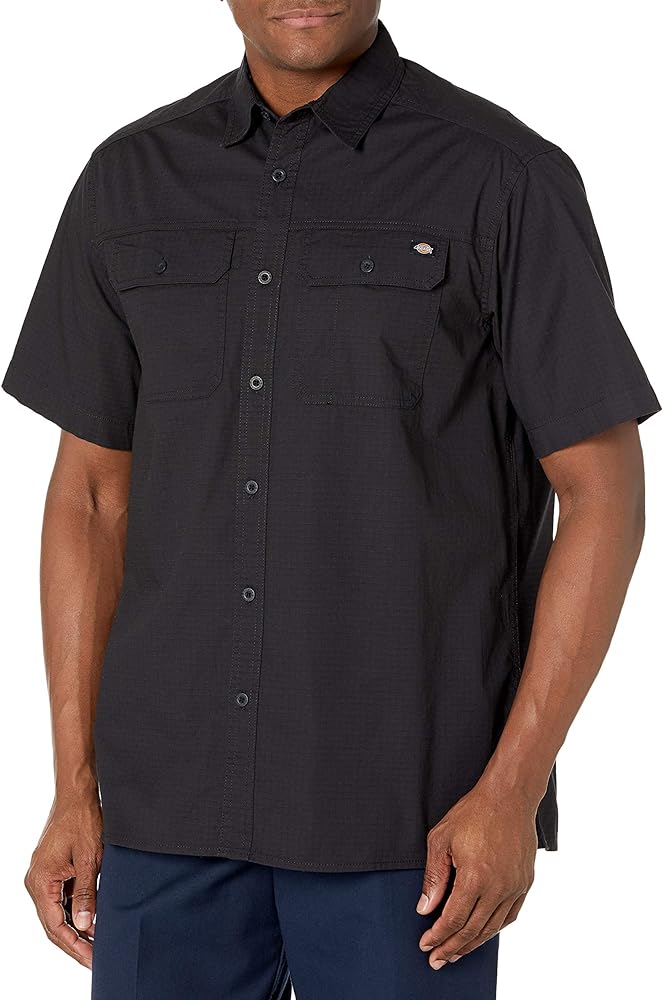 Dickies Men's Short Sleeve Ripstop Work Shirt