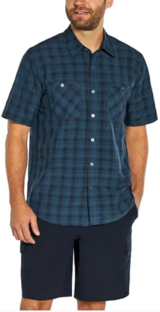 Orvis Mens Short Sleeve Shirts Casual - Woven Shirt Men with Chest Pockets - Button Down Shirts Collared