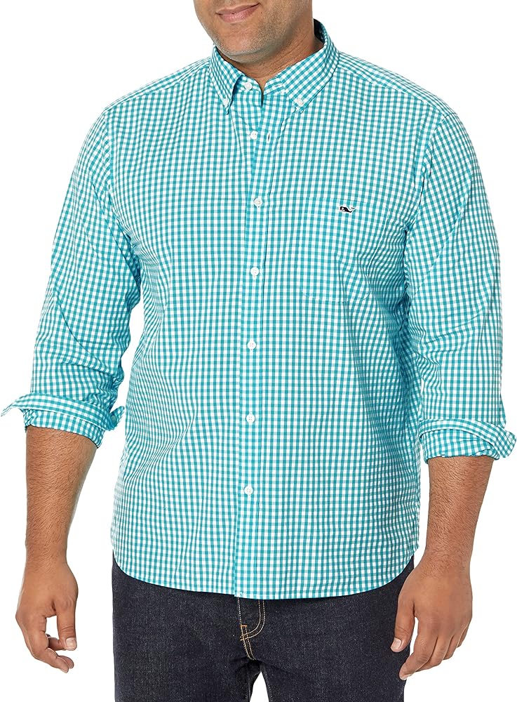 vineyard vines Men's Cotton Gingham Tucker Shirt