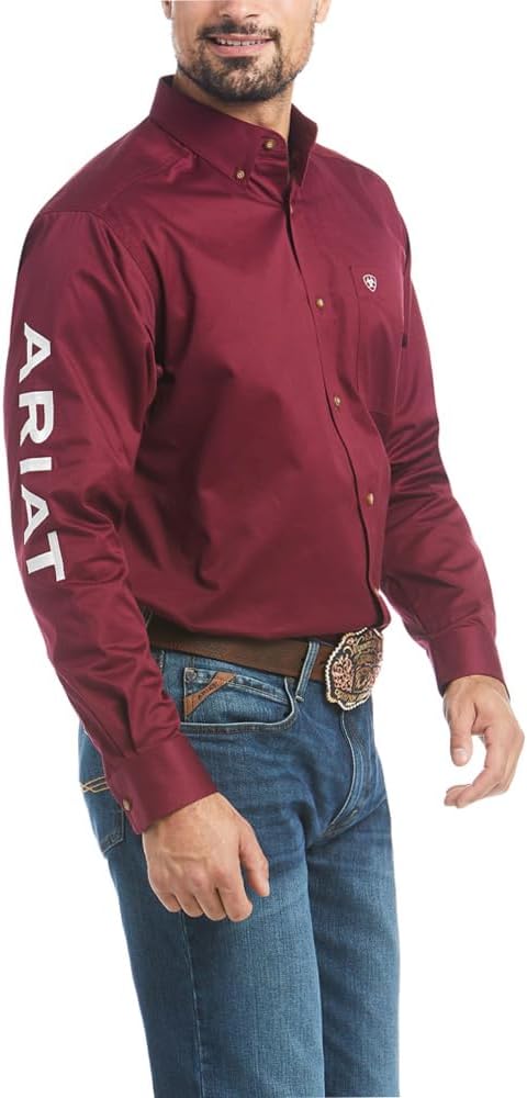 ARIAT Men's Team Logo Twill Classic Fit Shirt