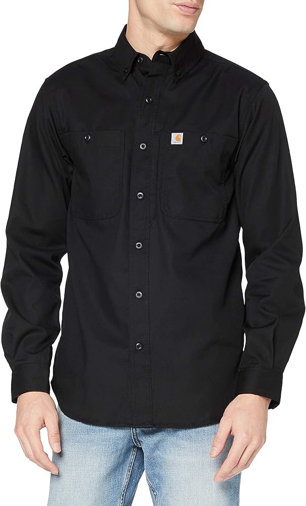 Carhartt Men's Rugged Professional Series Relaxed Fit Canvas Long Sleeve Work Shirt