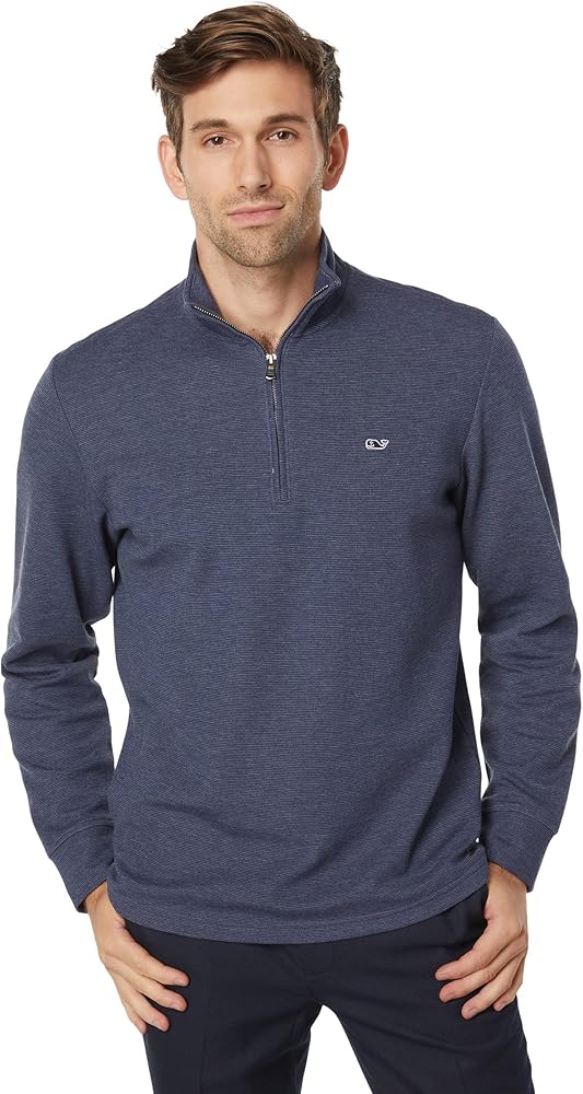 vineyard vines Men's Saltwater Quarter-Zip Pullover Sweater