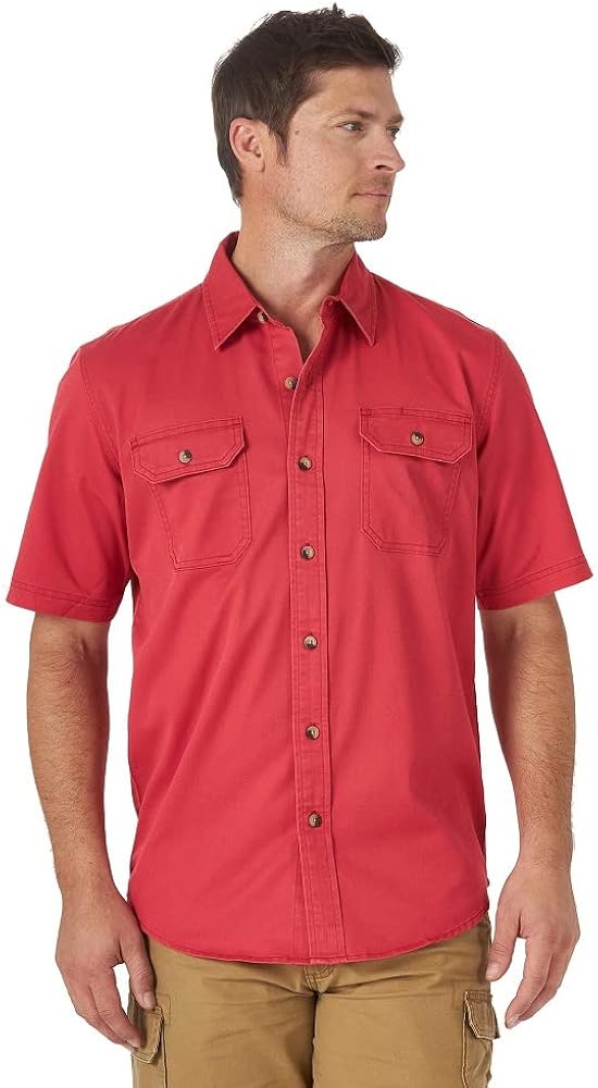 Wrangler Authentics Men's Weather Anything Short Sleeve Woven Shirt