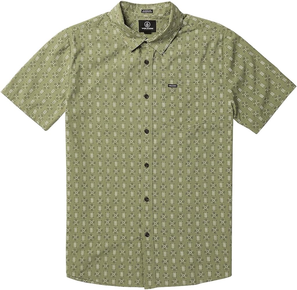 Volcom Men's Stone Mash Short Sleeve Button Down Shirt