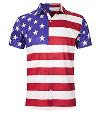 mens american flag shirt