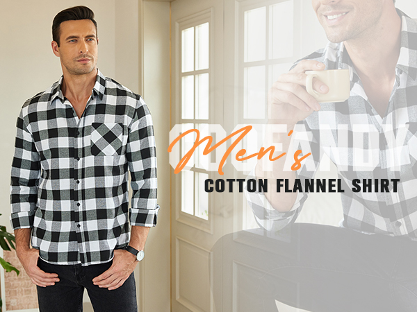 Men''s Flannel Long Sleeve Shirts 