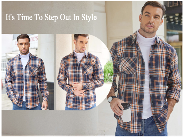 Men''s Flannel Long Sleeve Shirts