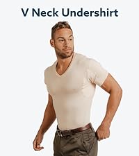 Thompson Tee sweatproof undershirt for men slim fit v  neck