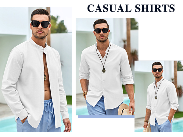 men beach summer shirts