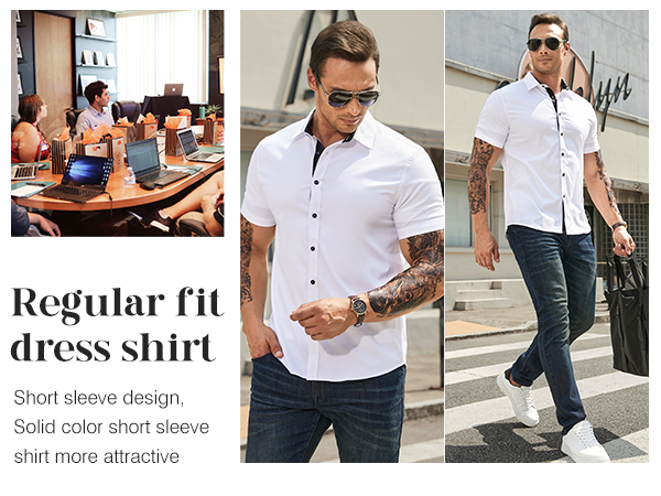 JMIERR Men''s Casual Button Down Shirts