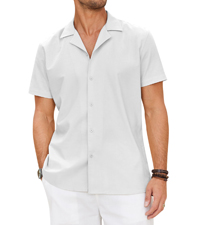 Mens Casual Linen Shirt