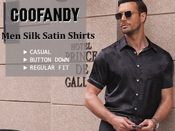 satin mens dress shirt