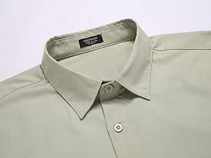 Men''s Wrinkle Free Long Sleeve Botton Down Dress Shirts