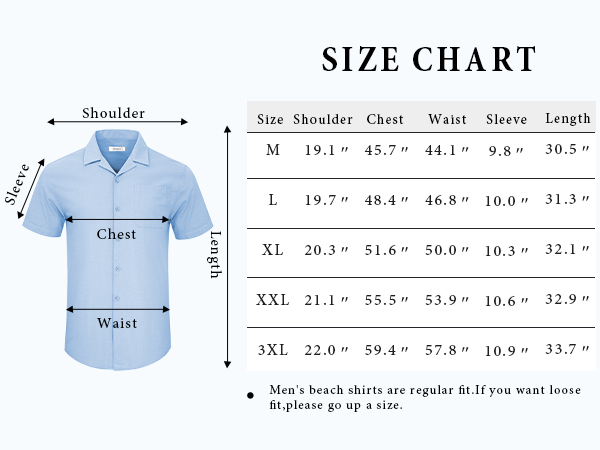 Size table