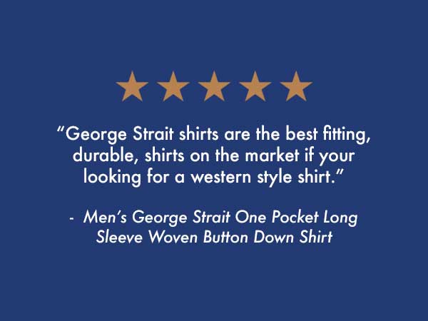 Men''s George Strait One Pocket Long Sleeve Woven Button Down Shirt