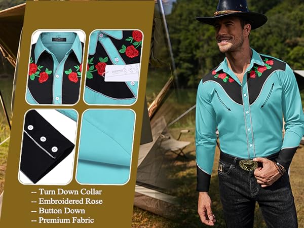 Men''s Stylish Embroidered Shirt 7382