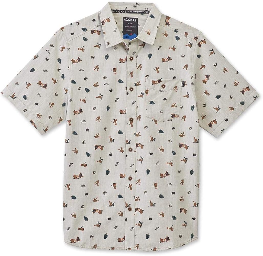 KAVU Juan Short Sleeve Micro Print Button Up Shirt