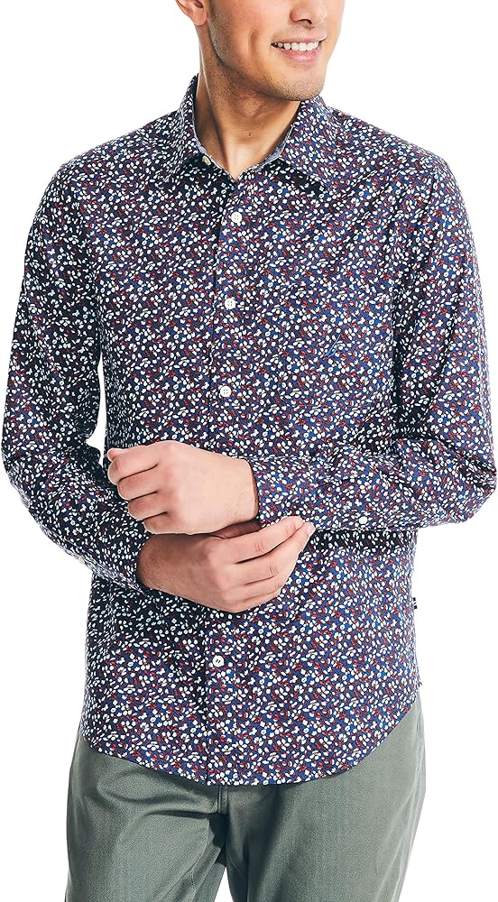 Nautica Men's Sustainably Crafted Printed Shirt