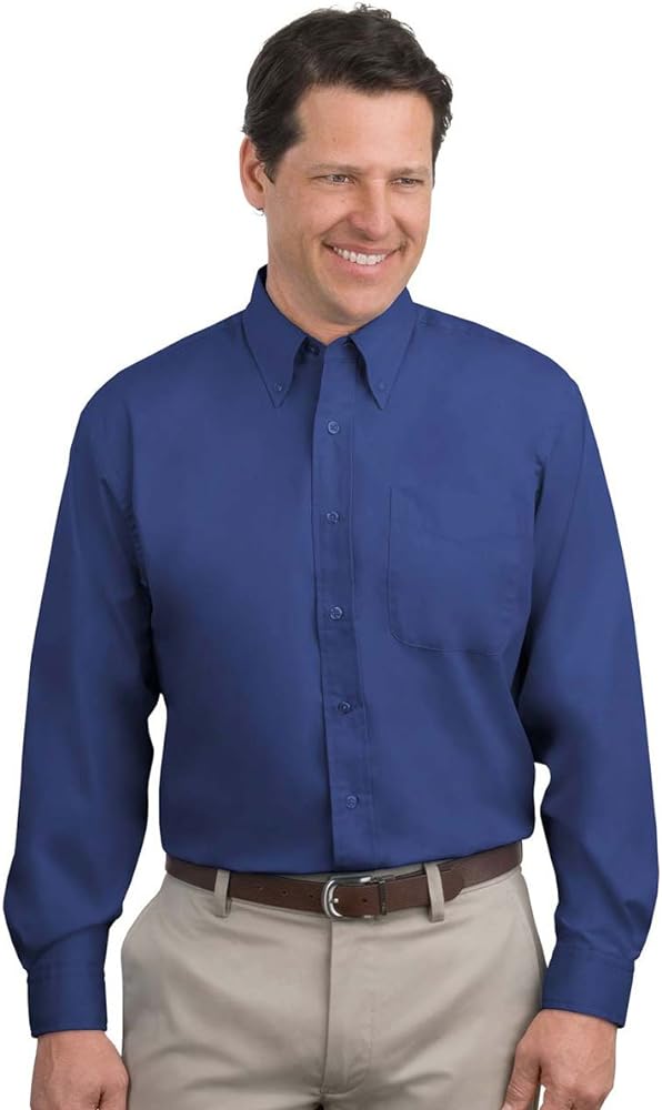 Port Authority Long Sleeve Easy Care Shirt-Mediterranean Blue S608