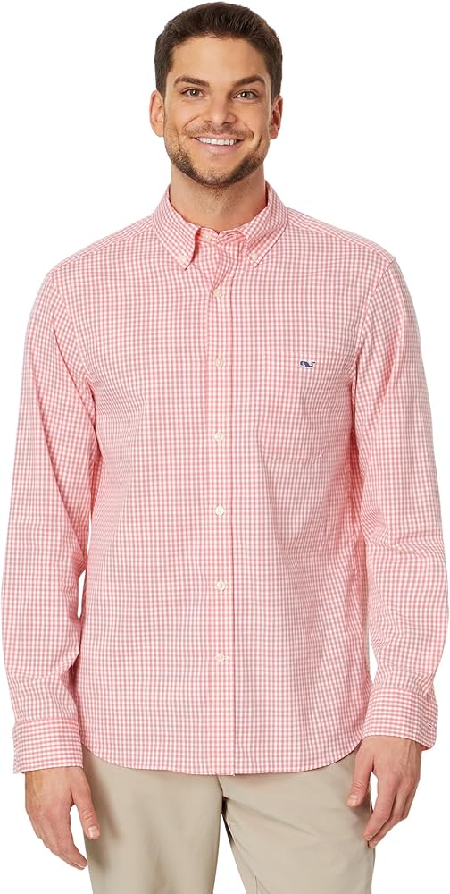 vineyard vines Men's Clssc Fit Gingham Poplin Shirt