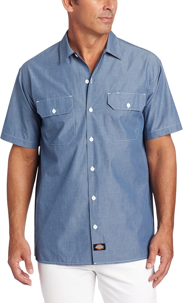 Dickies Men's Short Sleeve Chambray Shirt