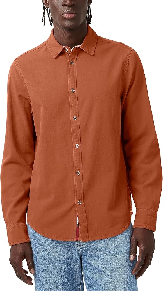 Buffalo David Bitton Men's Long Sleeve Solid Button Down