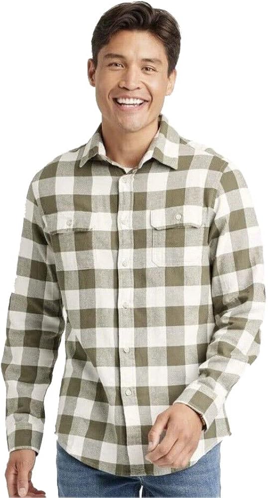 Goodfellow & Co Men's Midweight Flannel Button-Down Shirt -