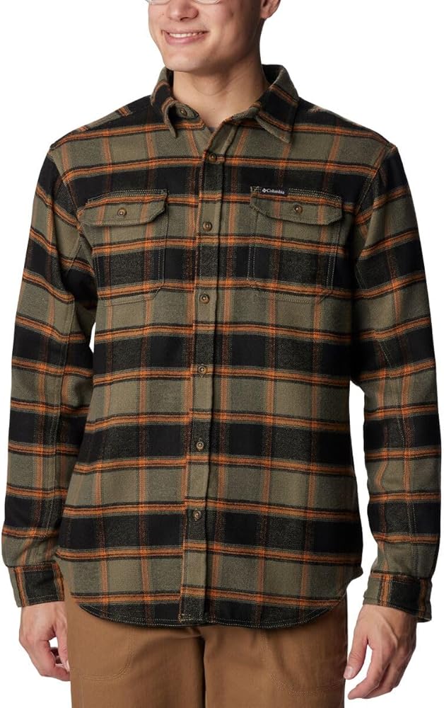 Columbia Men's Deschutes River Heavyweight Flannel, Insulated, Classic Fit