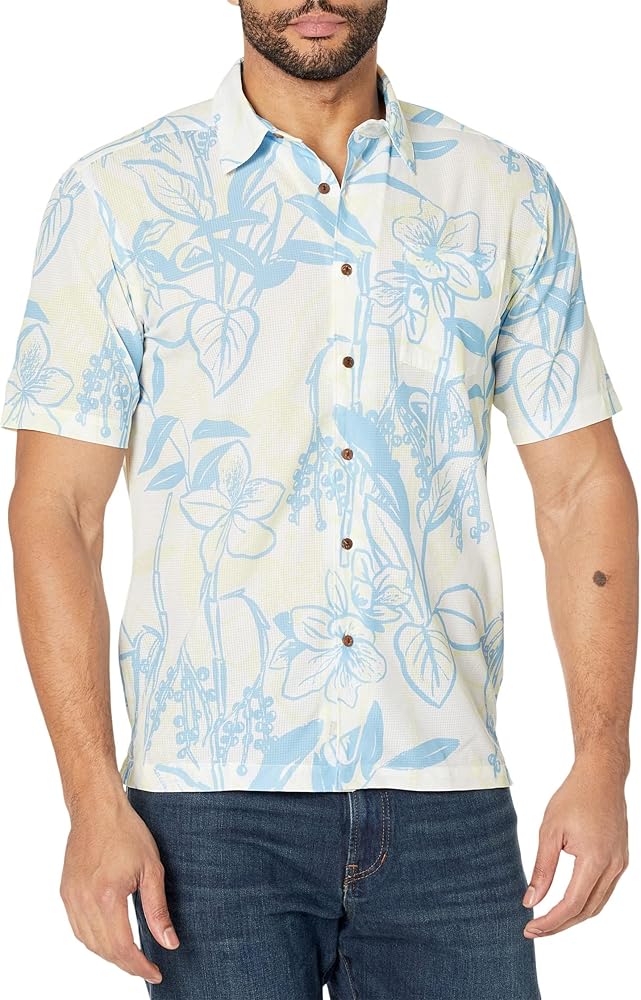 Quiksilver Men's Loose Ways Button Up Floral Collared Shirt