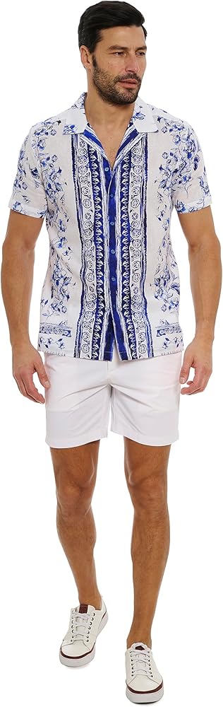 Robert Graham Men's Corsica Short Sleeve Woven Shirt