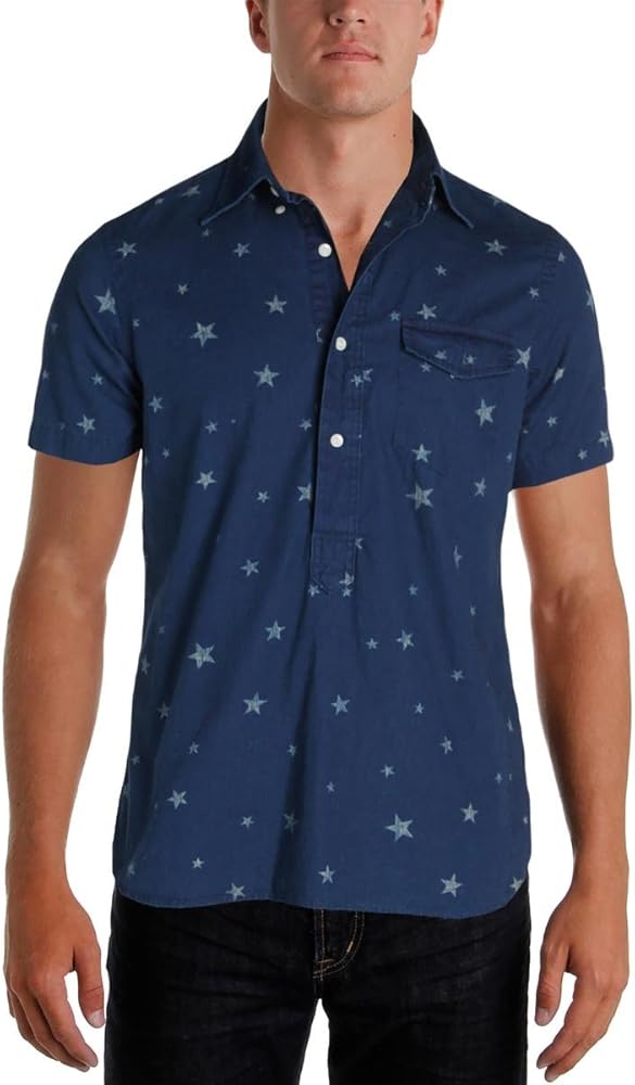 Ralph Lauren Men's Star Print Short Sleeve Shirt