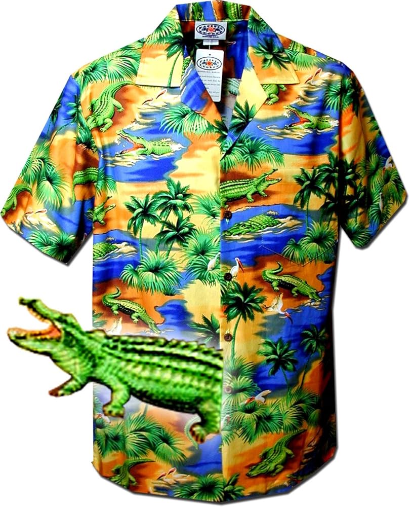 Pacific Legend Tropical Shirts Alligators