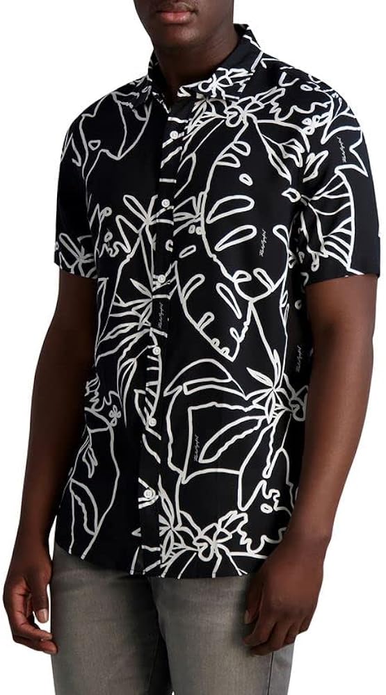 KARL LAGERFELD Men's Flowy Everyday Sportswear Shirt