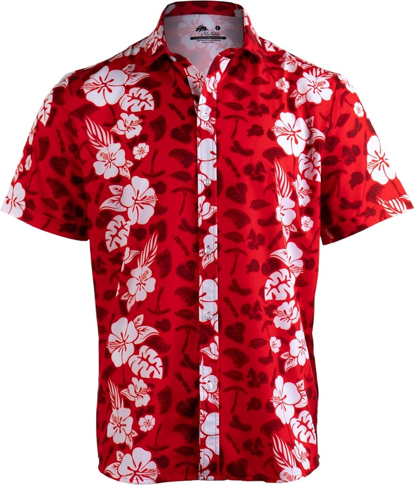 Funny Hawaiian Shirts | Tropical Vacation Humor Hawaii Button Down Polo Shirt Men