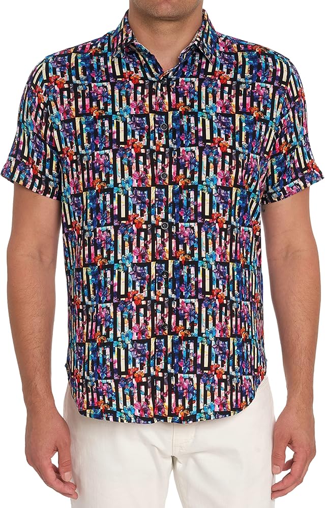 Robert Graham Men's Jump Start Short-Sleeve Woven Shirt