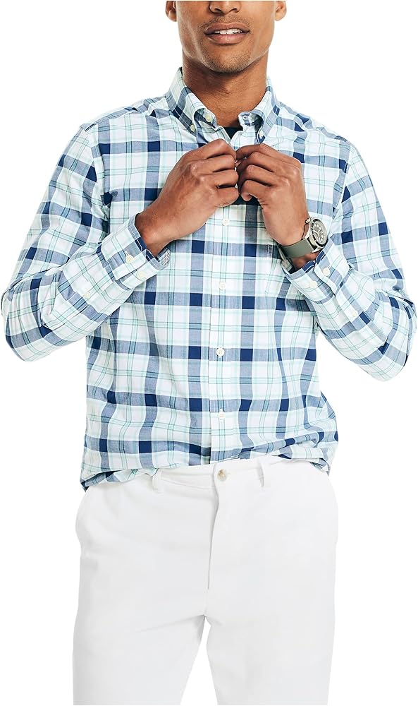 Nautica Men's Sustainably Crafted Plaid Shirt