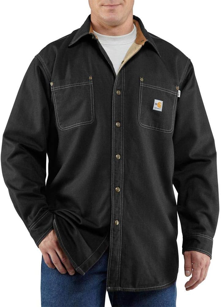 Carhartt Men's Big & Tall Flame Resistant Canvas Shirt Jacket