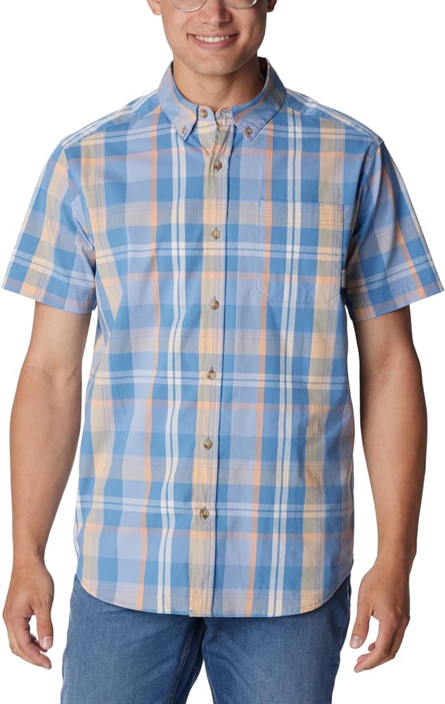 Columbia Men's Rapid Rivers II Short Sleeve Shirt, Skyler Multi Plaid, X-Large