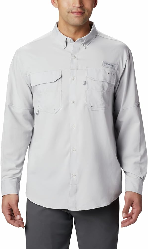 Columbia Men’s PFG Blood and Guts III Long Sleeve Shirt, Stain & Water Resistant