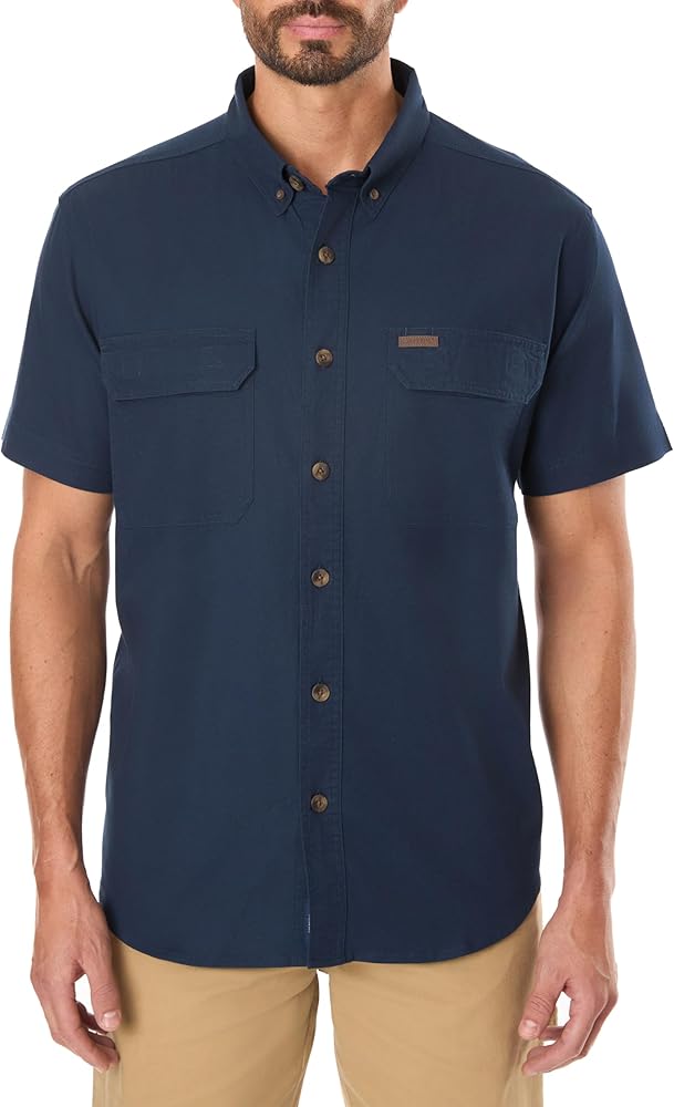 Smith's Workwear Big Men's Stretch Full-Swing Work Shirt