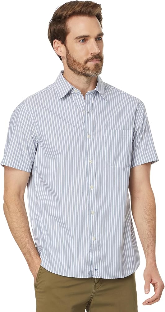 vineyard vines Men's Stripe OTG Brrr Short Sleeve Shirt