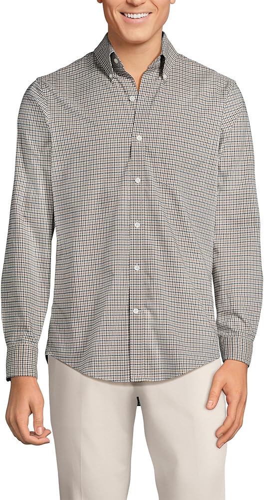 Lands' End Men's Traditional Fit No Iron Twill Shirt