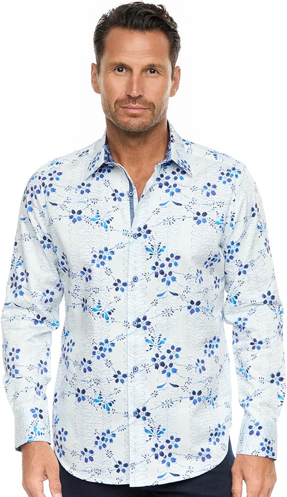 Robert Graham Men's Stelby Long Sleeve Woven Shirt