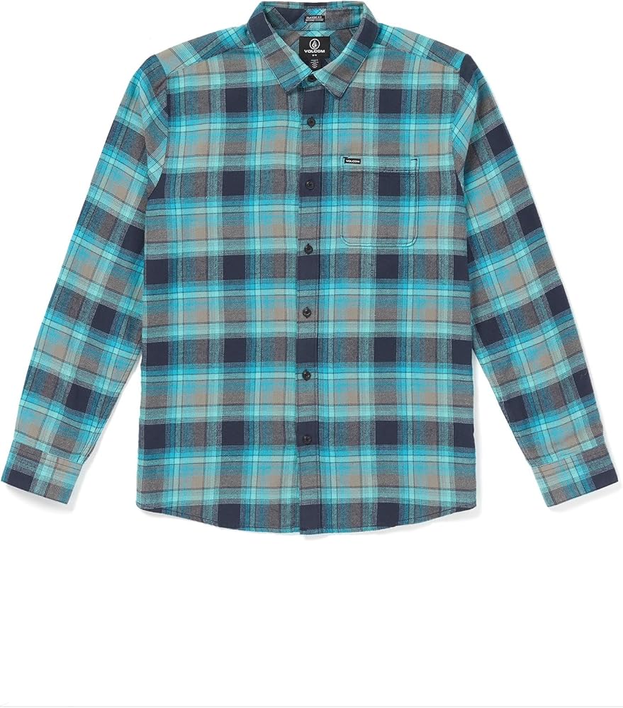 Volcom Men's Vedder Stone Long Sleeve Button Down Shirt