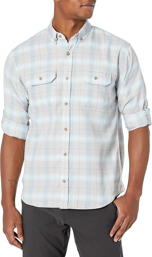 HUK Men's Maverick Fishing Flannel Shirt | Performance Button Down