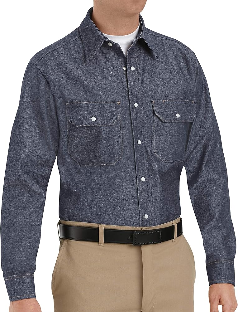 Red Kap Men's Deluxe Denim Shirt