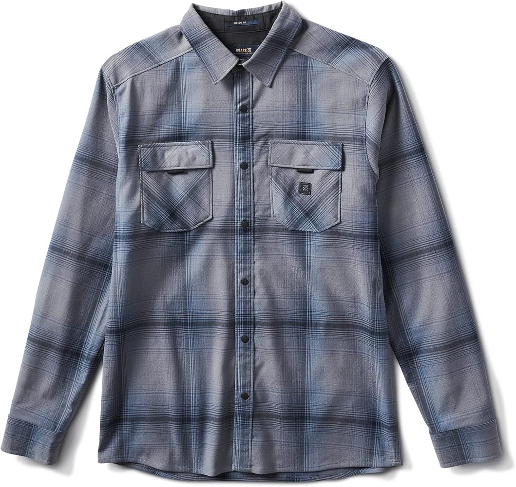 Roark Mens Diablo Alpinist Long Sleeve Flannel, Button Down Shirt for Men, Soft & Durable