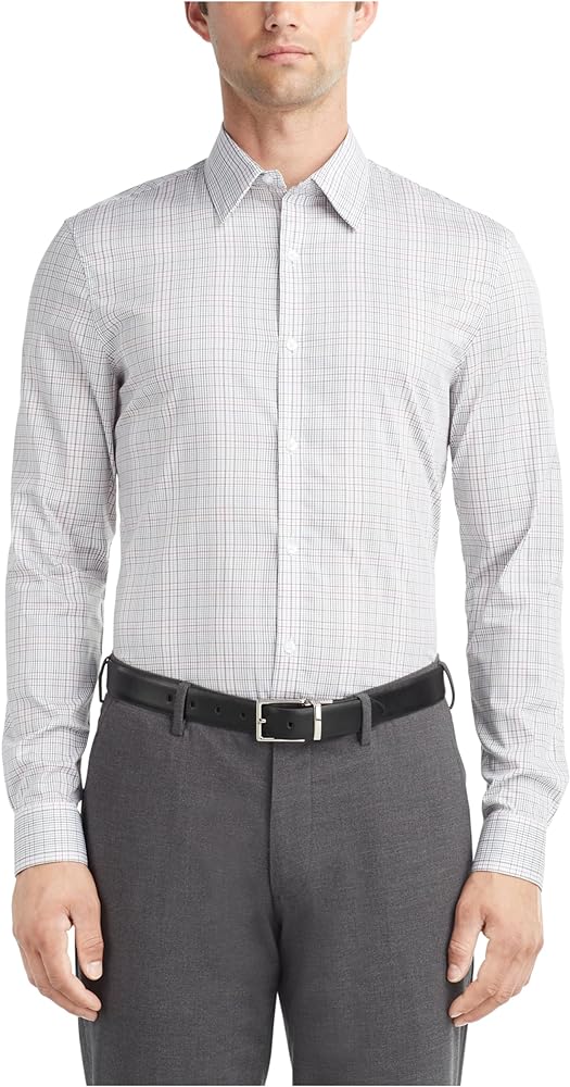 Calvin Klein Men's Dress Shirt Extreme Slim Fit Stain Shield