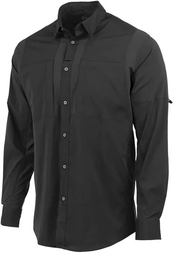 Beretta Men's TKAD Flex UV 50 Sun Protection Breathable Wrinkle-Resistant Active Outdoor Casual Long-Sleeve Button-Down Shirt